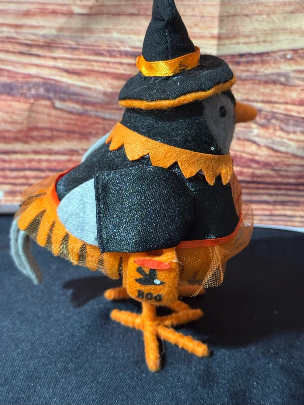 Target Black & Orange Witch Bird Plush kettle